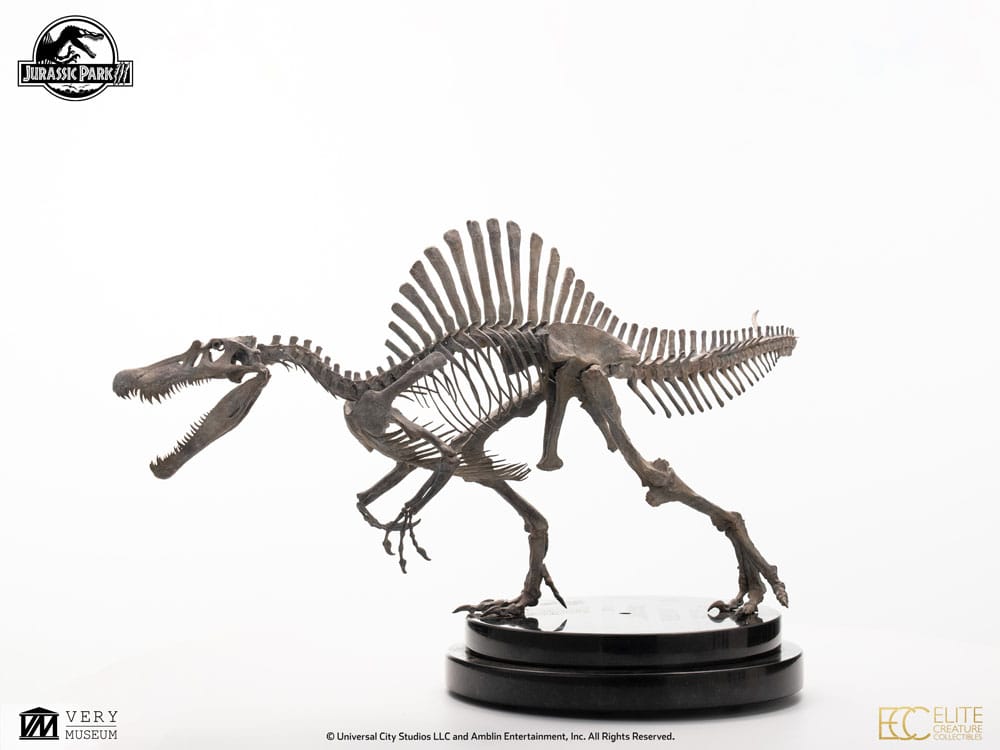 Jurassic Park III ECC Elite Creature Line Statue 1/24 Spinosaurus Skeleton Bronze 27 cm  - Versand: 5-7 Tage nach Bestellung