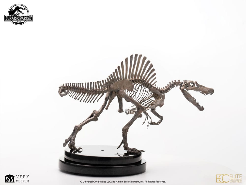 Jurassic Park III ECC Elite Creature Line Statue 1/24 Spinosaurus Skeleton Bronze 27 cm  - Versand: 5-7 Tage nach Bestellung