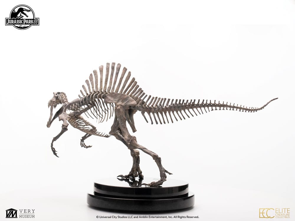 Jurassic Park III ECC Elite Creature Line Statue 1/24 Spinosaurus Skeleton Bronze 27 cm  - Versand: 5-7 Tage nach Bestellung