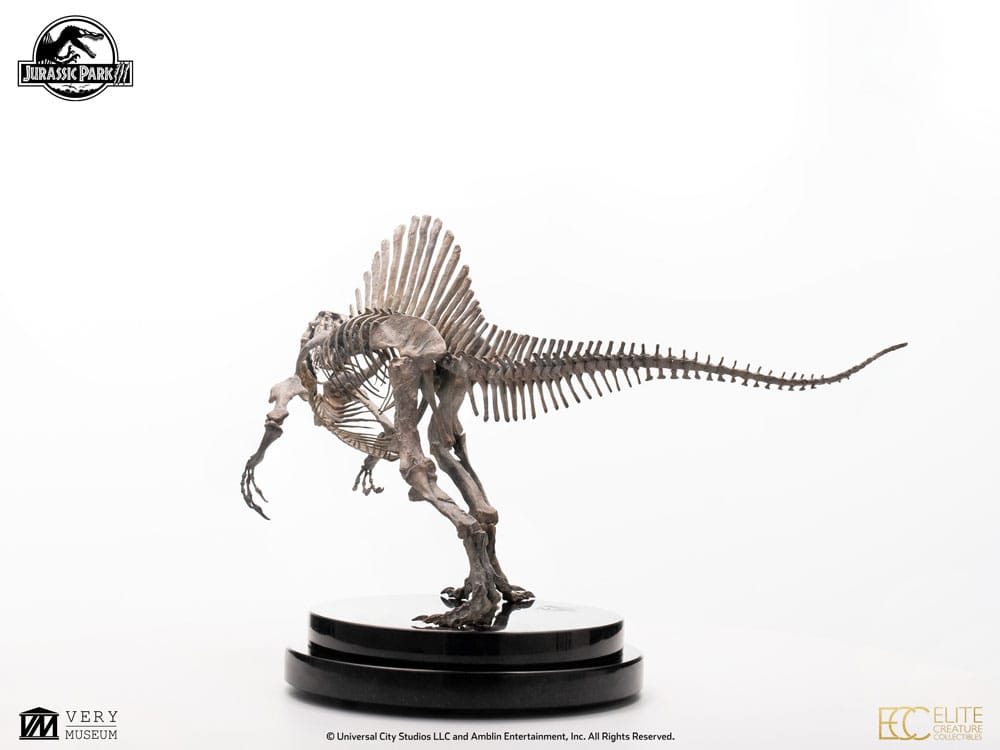 Jurassic Park III ECC Elite Creature Line Statue 1/24 Spinosaurus Skeleton Bronze 27 cm  - Versand: 5-7 Tage nach Bestellung