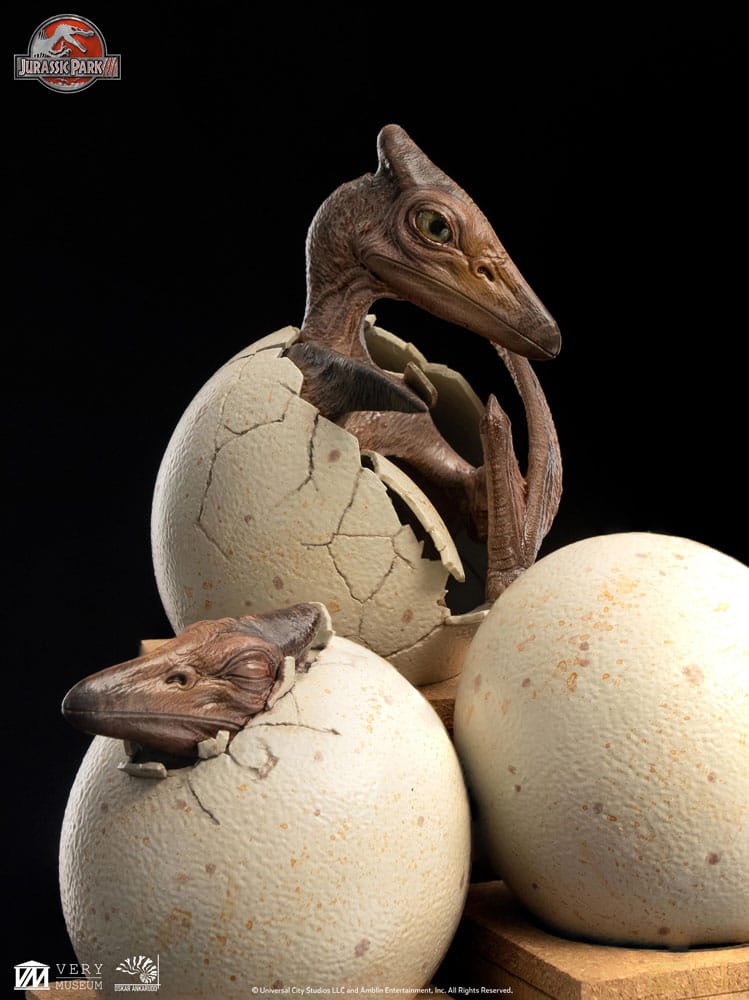 Jurassic Park III ECC Elite Creature Line Statue Hatching Pterosaur 16 cm - Versand: 7 Tage nach Bestellung