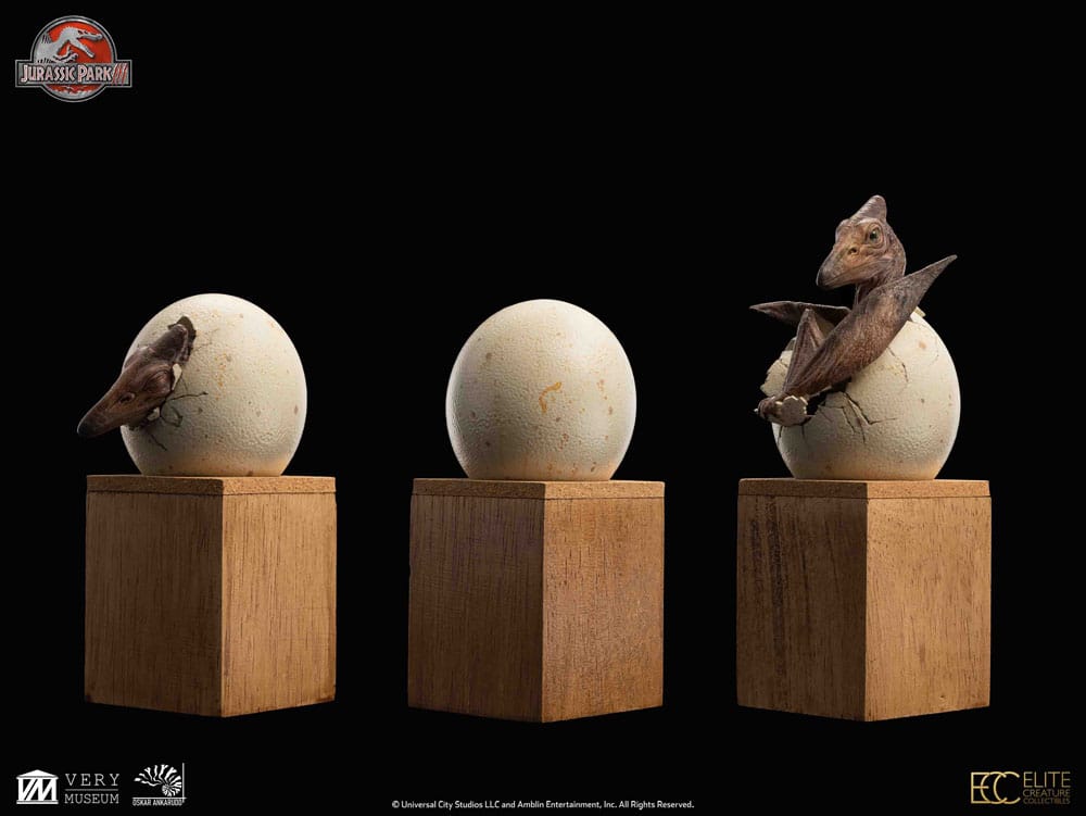 Jurassic Park III ECC Elite Creature Line Statue Hatching Pterosaur 16 cm - Versand: 7 Tage nach Bestellung