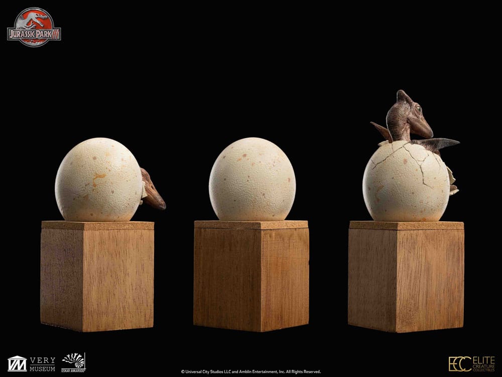 Jurassic Park III ECC Elite Creature Line Statue Hatching Pterosaur 16 cm - Versand: 7 Tage nach Bestellung