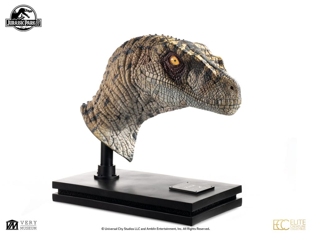 Jurassic Park III Büste Female Velociraptor White Queen 75 cm - Preorder - ETA: 25.02.2026