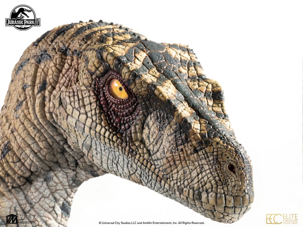 Jurassic Park III Büste Female Velociraptor White Queen 75 cm - Preorder - ETA: 25.02.2026