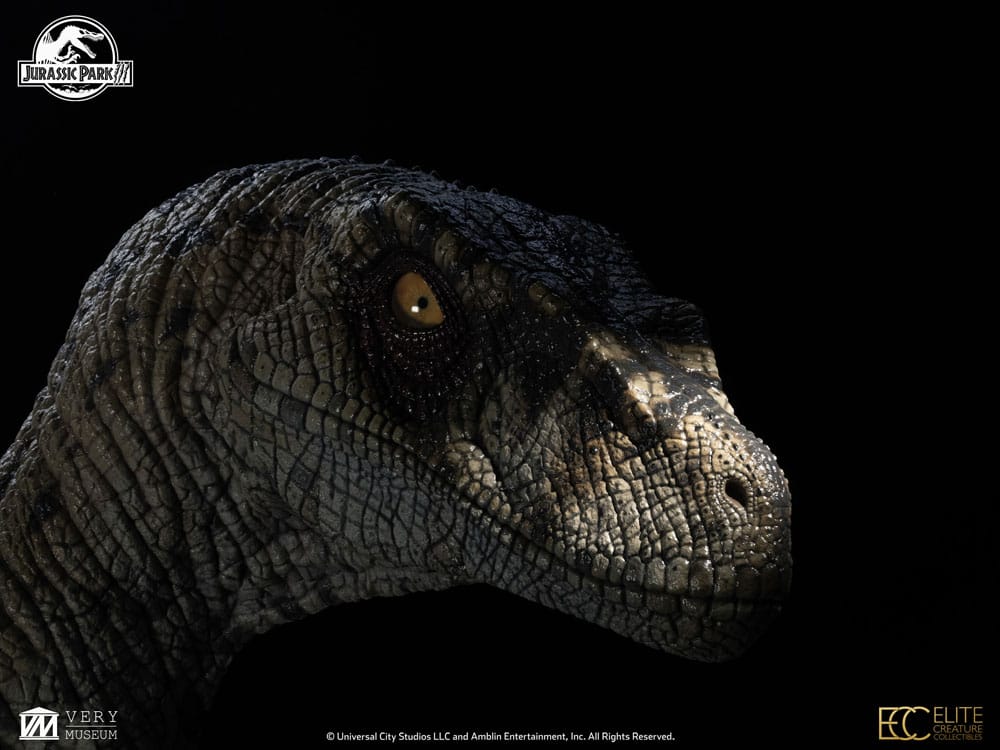 Jurassic Park III Büste Female Velociraptor White Queen 75 cm - Preorder - ETA: 25.02.2026