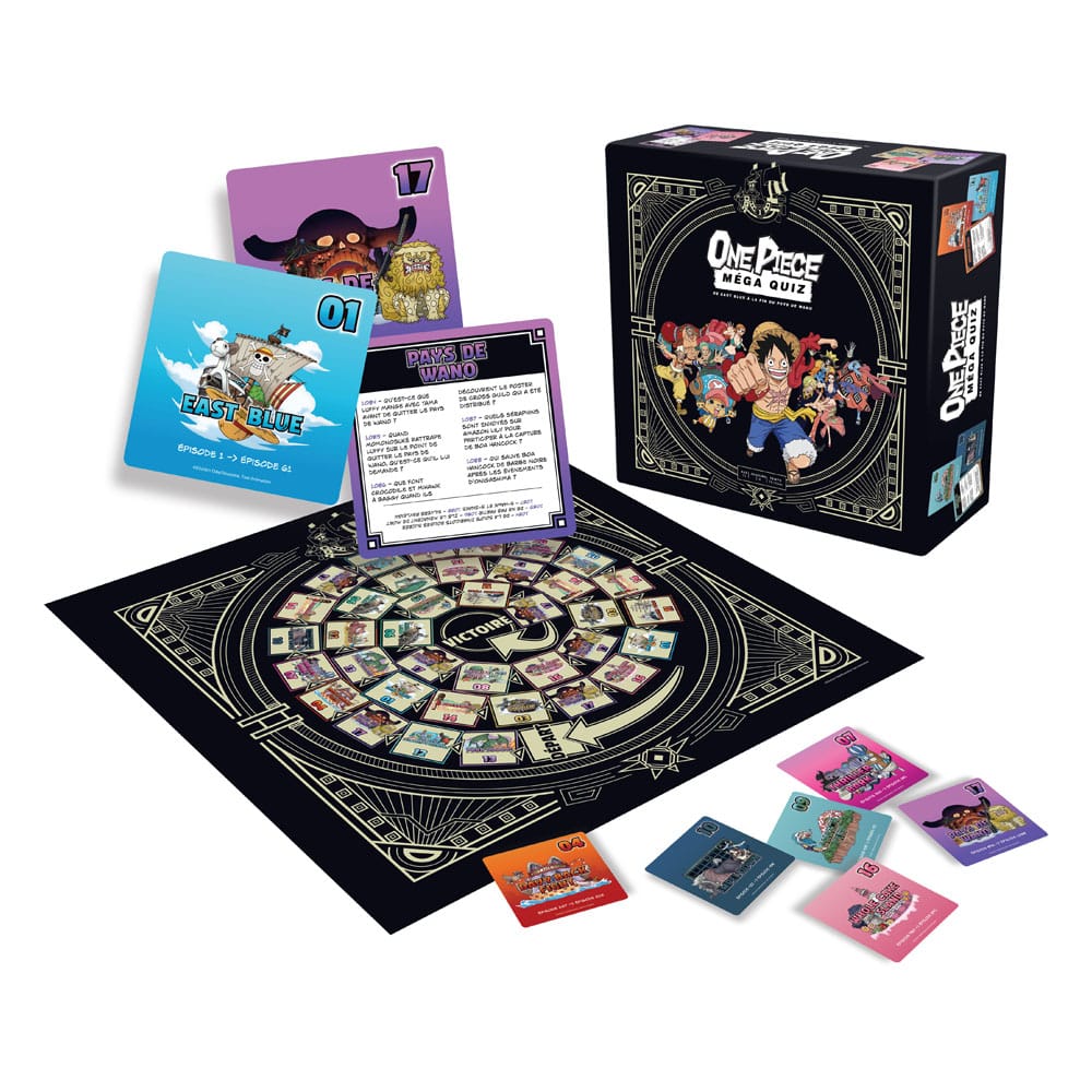 One Piece Kartenspiel Mega Quiz *Französische Version*       - Versand: 5-7 Tage nach Bestellung