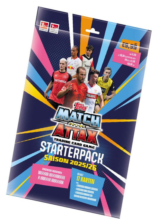Bundesliga Match Attax Trading Cards 2025/26 Starter Pack  - Versand: 7 Tage nach Bestellung