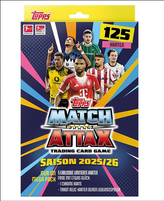 Bundesliga Match Attax Trading Cards 2025/26 Mega Pack - Versand: 7 Tage nach Bestellung