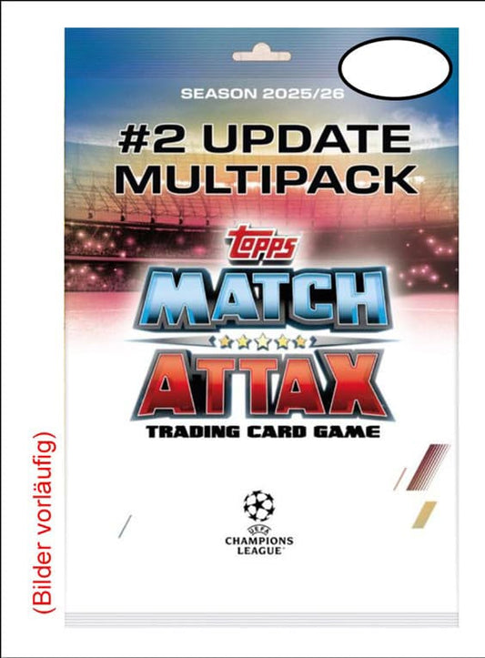UEFA Champions League Match Attax Trading Cards 2025/26 Mega Multipack Update Star Ballers *Deutsche Version* - Preorder - ETA: 25.12.2025