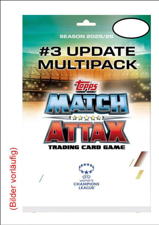 UEFA Women's Champions League Match Attax Trading Cards 2025/26 Mega Multipack Update Queens of Europe *Deutsche Version* - Preorder - ETA: 25.01.2026