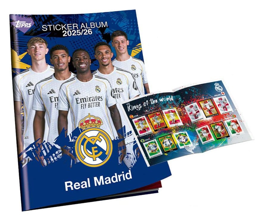 Real Madrid 2025/26 Sticker Sammelalbum Set - Versand: 7 Tage nach Bestellung