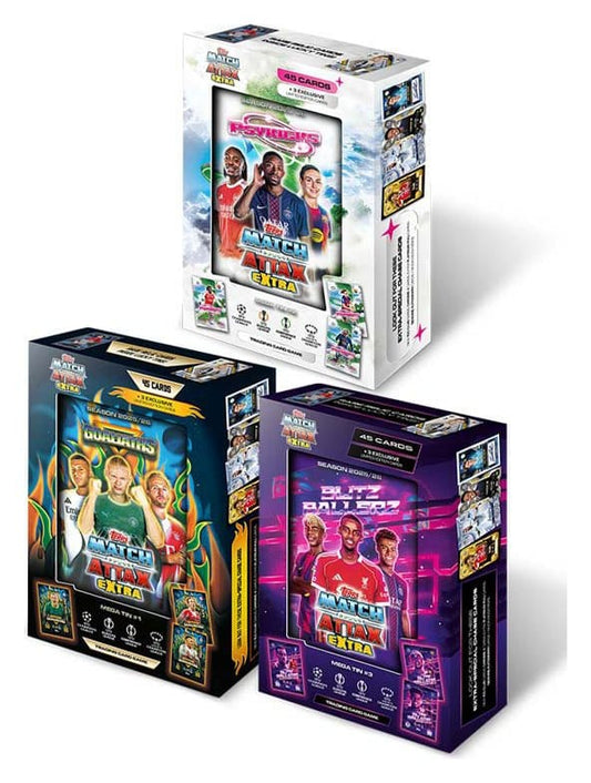 UEFA Champions League Match Attax Extra Trading Cards 2025/26 Mega Tin  - Versand: 7 Tage nach Bestellung