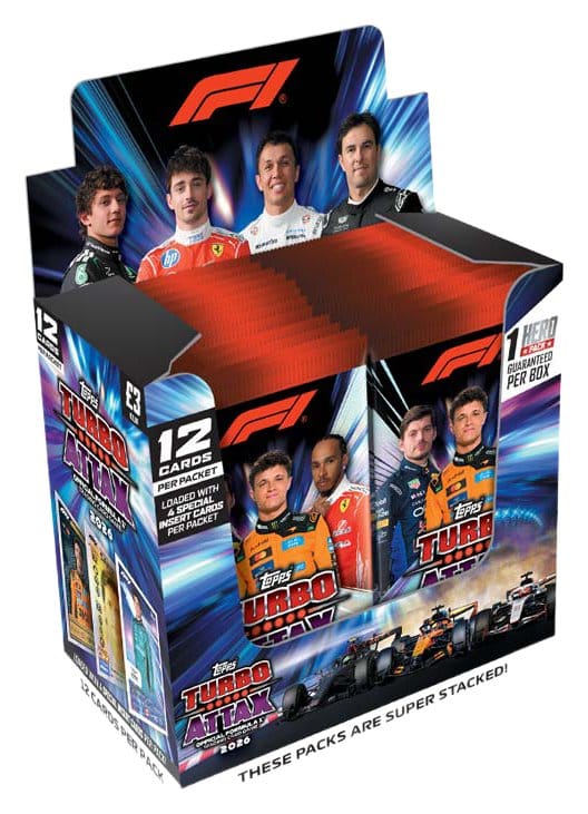Formel 1 Turbo Attax 2026 Sammelkarten Display (24) - Versand: 7 Tage nach Bestellung