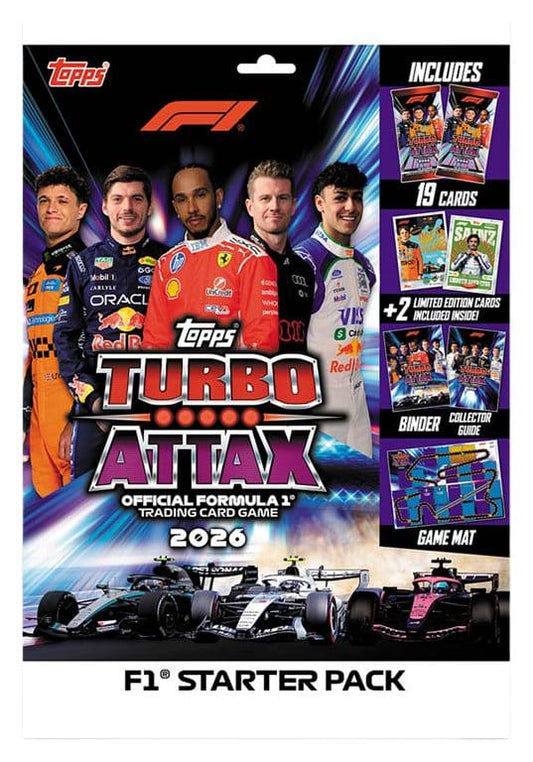 Formel 1 Turbo Attax 2026 Sammelkarten Starter-Set - Versand: 7 Tage nach Bestellung