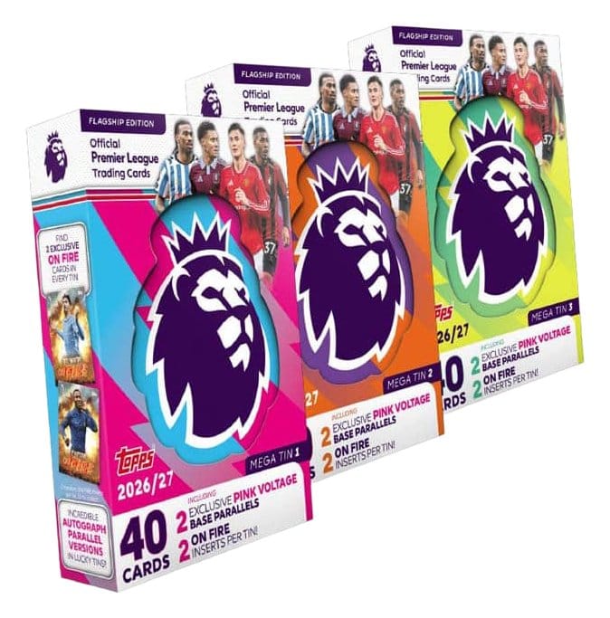 Premier League 2026/2027 Sammelkarten Mega Tin - Preorder - ETA: 25.09.2026