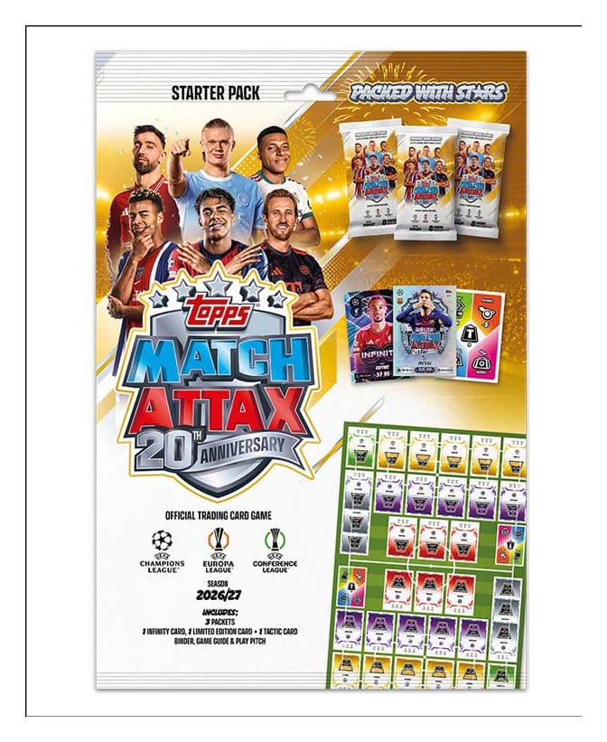 UEFA Club Competition Match Attax 2026/27 Sammelkarten Starterpack - Preorder - ETA: 23.10.2026