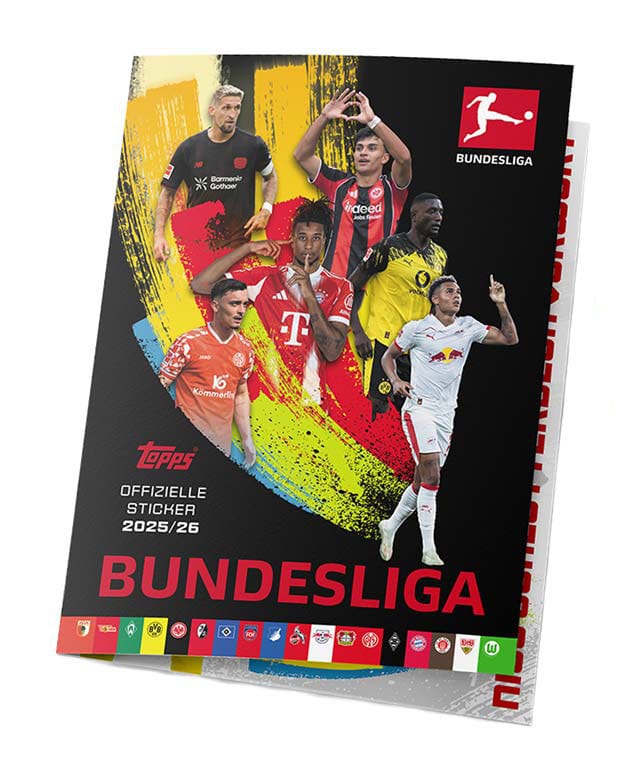 Bundesliga 2025/26 Sticker Sammelalbum *Deutsche Version* - Preorder - ETA: 19.08.2026