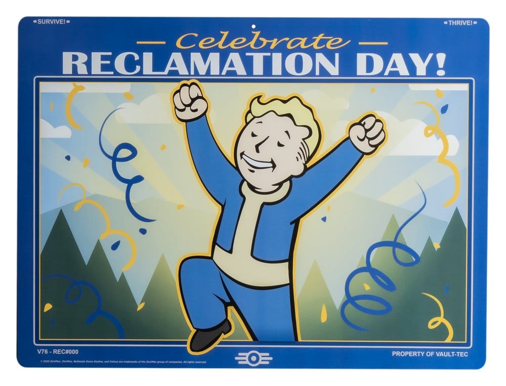 Fallout Me­tall­schild Reclamation Day - Preorder - ETA: 28.08.2026