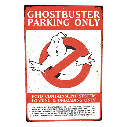 Ghostbusters Me­tall­schild Parking   - Preorder - ETA: 03.09.2026