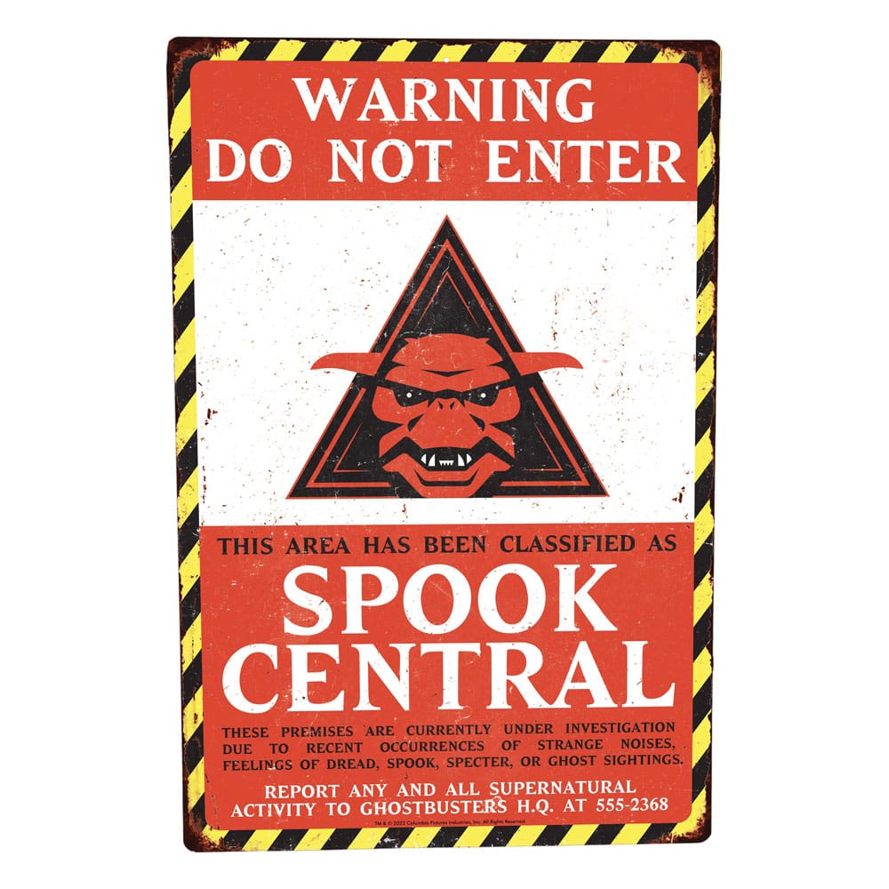 Ghostbusters Me­tall­schild Spook Central   - Preorder - ETA: 30.08.2026