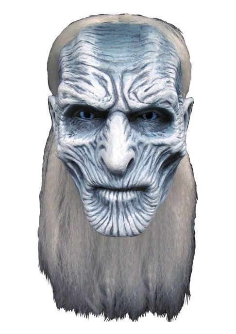 Game of Thrones Latex-Maske mit Kunsthaar White Walker - Versand: 7 Tage nach Bestellung