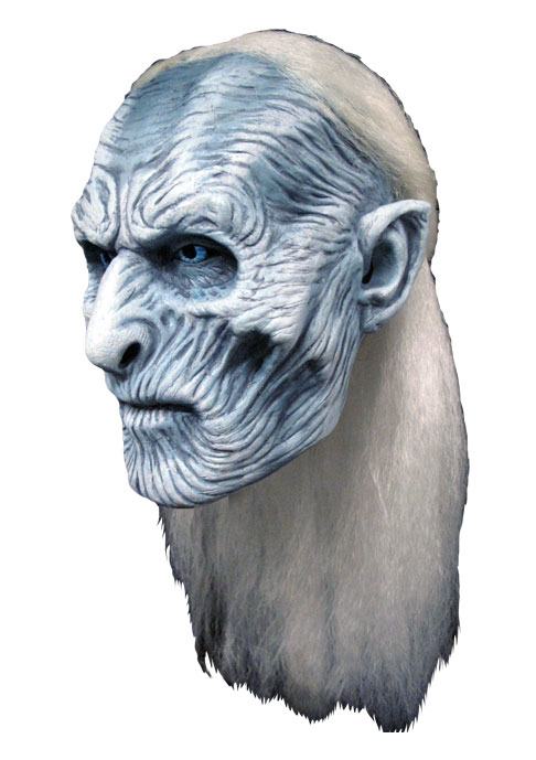 Game of Thrones Latex-Maske mit Kunsthaar White Walker - Versand: 7 Tage nach Bestellung