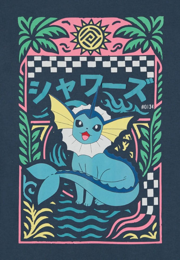 Pokémon T-Shirt Navy Aquana Größe L - Preorder - ETA: 09.10.2026