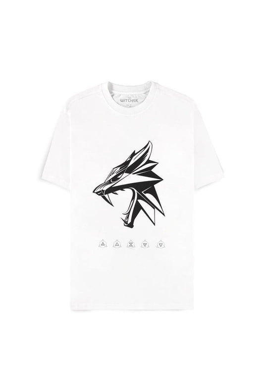 The Witcher Wild Hunt T-Shirt Wolf Head Größe XL - Versand: 5-7 Tage nach Bestellung
