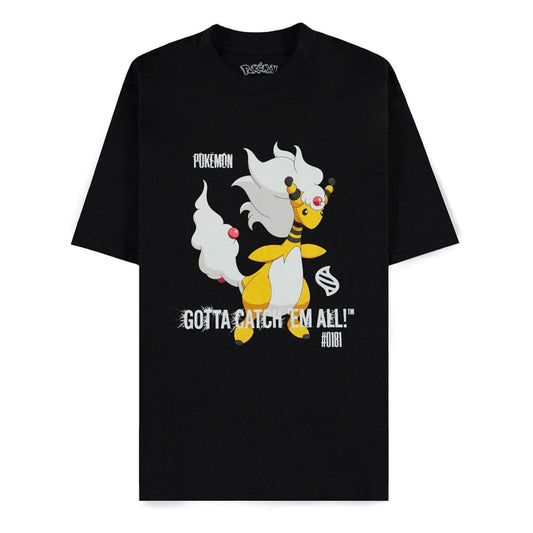 Pokémon Mega Evolutions T-Shirt Mega Ampharos Gotta Catch Em All Größe S - Versand: 7 Tage nach Bestellung