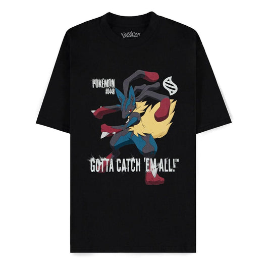 Pokémon Mega Evolutions T-Shirt Mega Lucario Gotta Catch Em All Größe M - Preorder - ETA: 08.09.2026