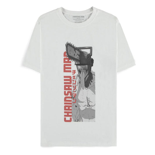 Chainsaw Man T-Shirt Chainsaw Man White  Größe XL - Preorder - ETA: 25.12.2025