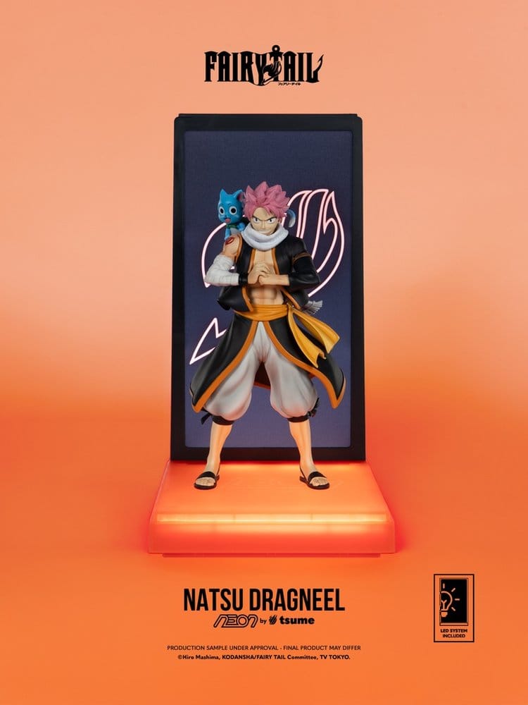 Fairy Tail Neon Figur 1/9 Natsu Dragneel 25 cm - Versand: 7 Tage nach Bestellung