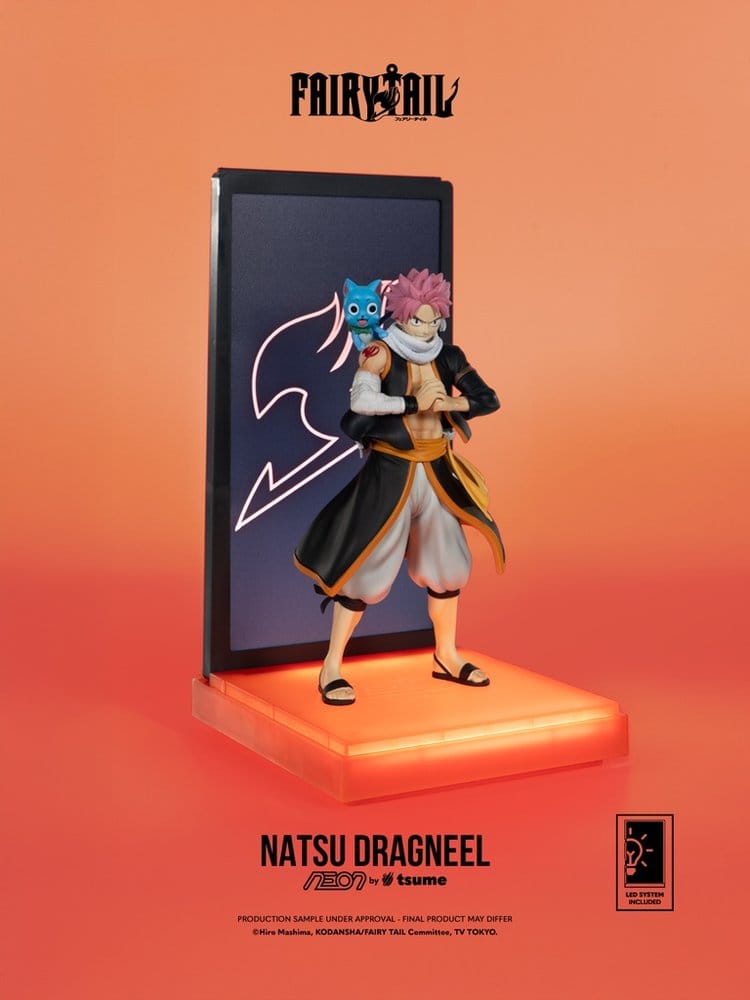 Fairy Tail Neon Figur 1/9 Natsu Dragneel 25 cm - Versand: 7 Tage nach Bestellung