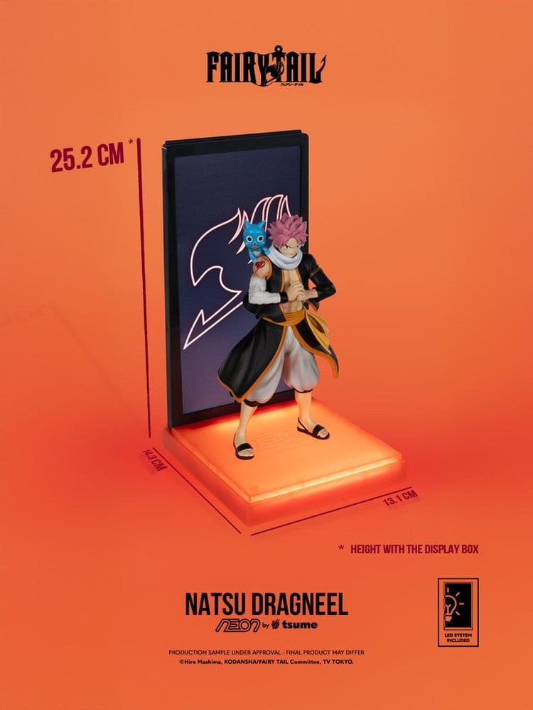 Fairy Tail Neon Figur 1/9 Natsu Dragneel 25 cm - Versand: 7 Tage nach Bestellung