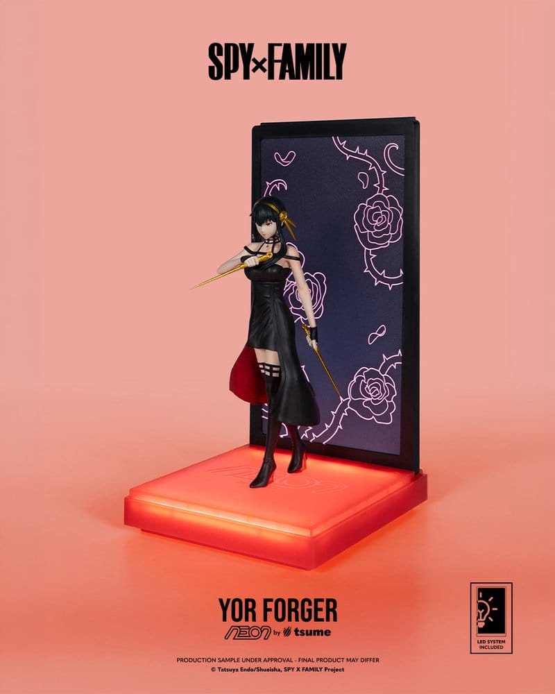 Spy x Family Neon Figur 1/9 Yor Forger 20 cm - Preorder - ETA: 25.12.2026