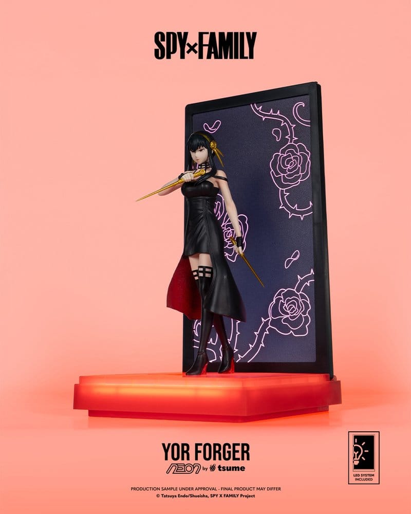 Spy x Family Neon Figur 1/9 Yor Forger 20 cm - Preorder - ETA: 25.12.2026