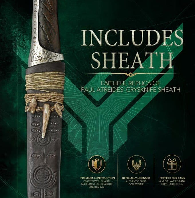 Dune Replik 1/1 Paul Atreides Crysknife (Dune Part II) 49 cm - Preorder - ETA: 23.04.2027