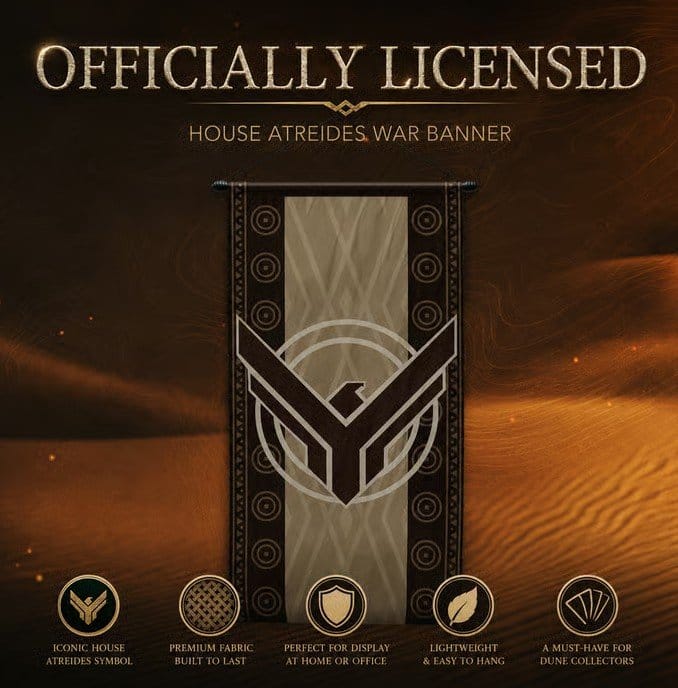 Dune Replik 1/1 Kriegsbanner House Atreides - Preorder - ETA: 25.02.2027