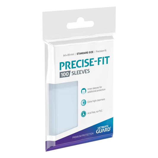 Ultimate Guard Precise-Fit Sleeves Standardgröße Transparent (100) - Versand: 5-7 Tage nach Bestellung
