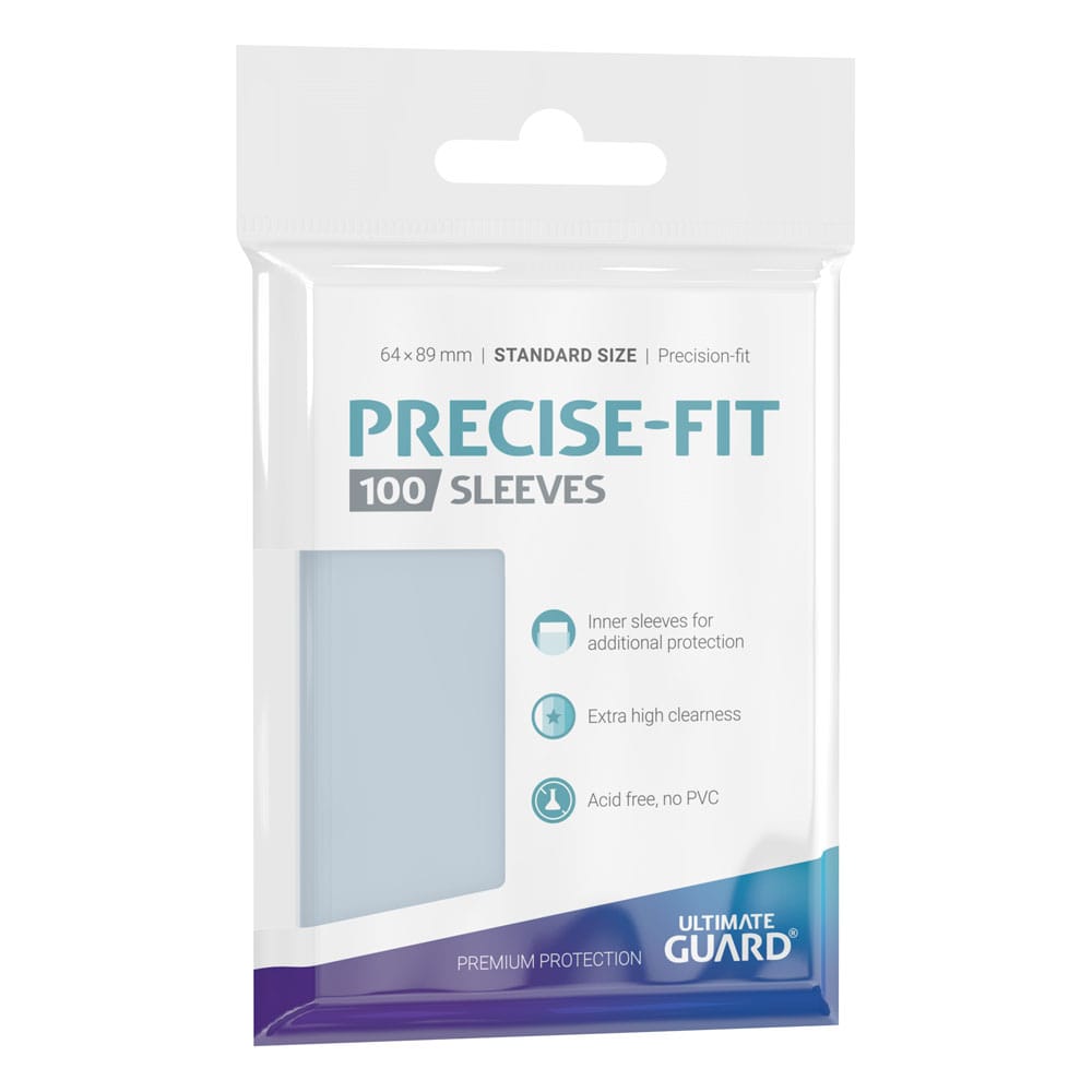 Ultimate Guard Precise-Fit Sleeves Standardgröße Transparent (100) - Versand: 5-7 Tage nach Bestellung