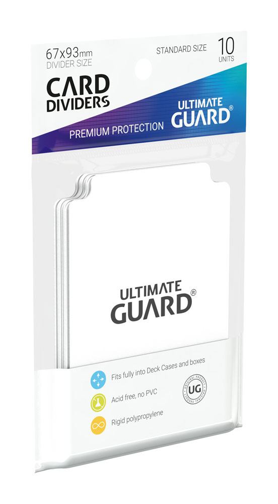 Ultimate Guard Card Dividers Standardgröße Weiß (10) - Versand: 5-7 Tage nach Bestellung