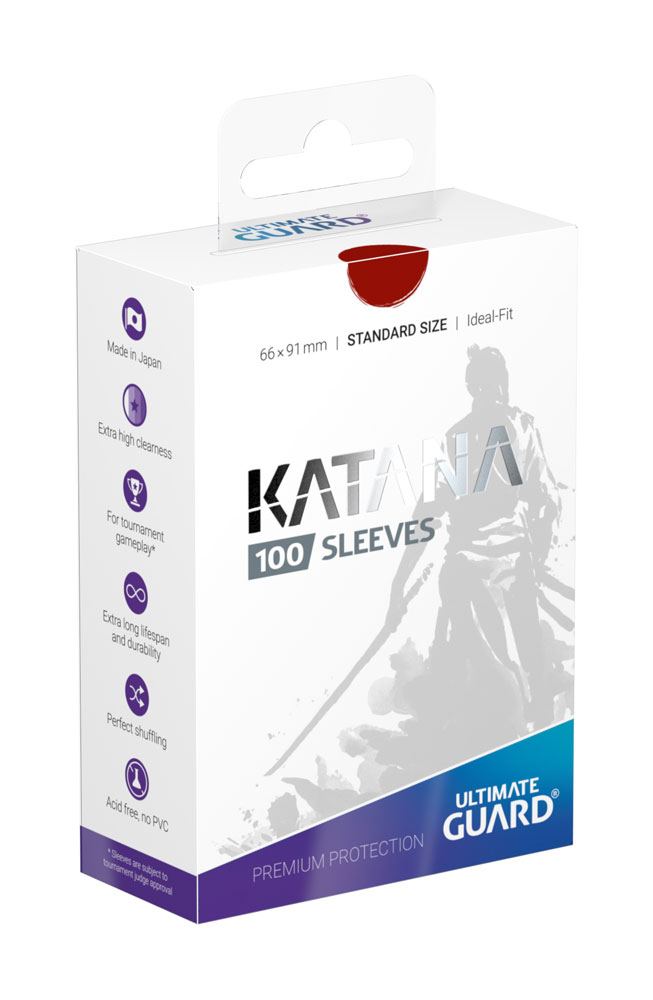 Ultimate Guard Katana Sleeves Standard Size (100) - Red - Preorder - ETA: 08.07.2026