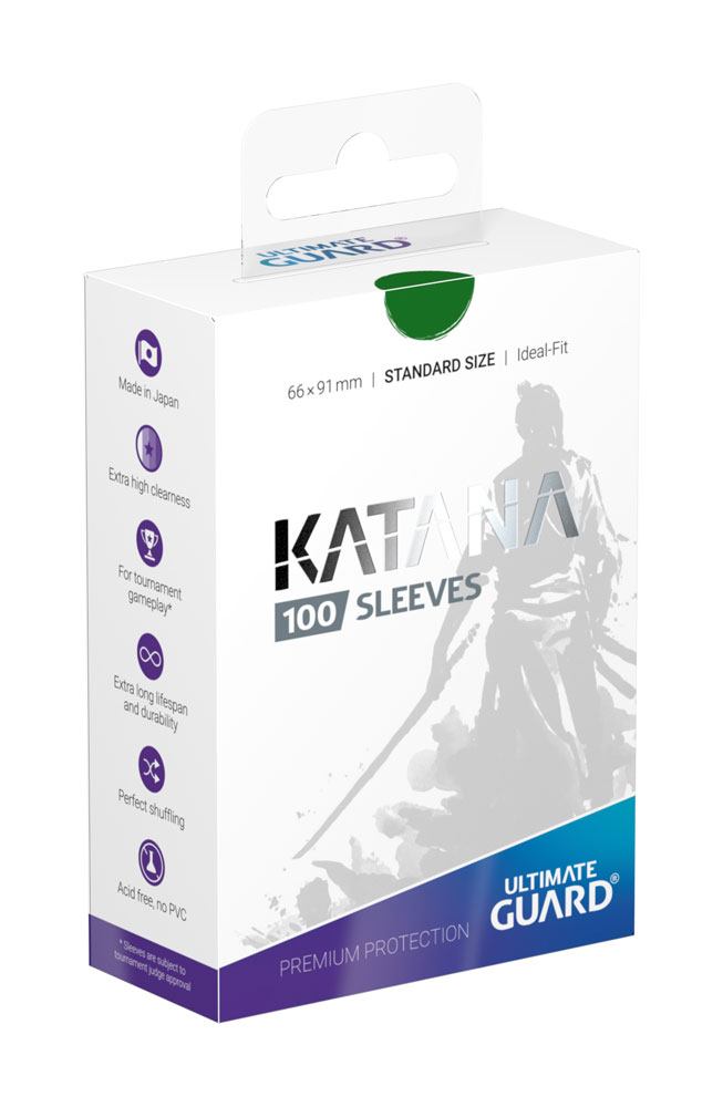 Ultimate Guard Katana Sleeves Standard Size (100) - Green - Preorder - ETA: 15.10.2026