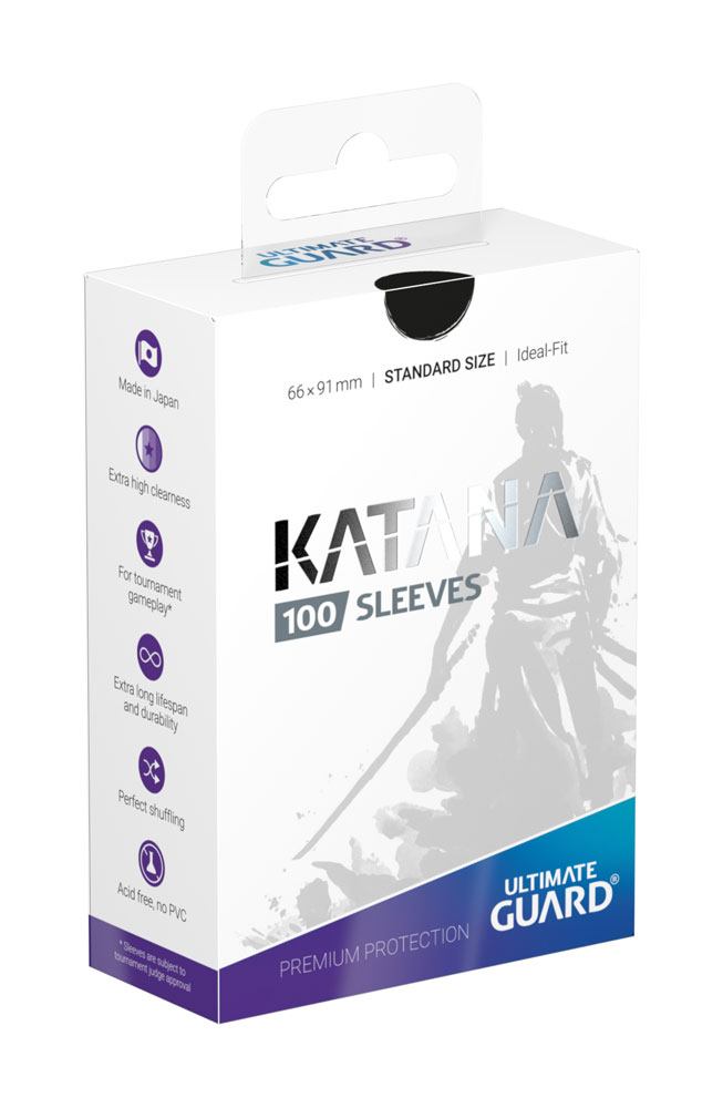 Ultimate Guard Katana Sleeves Standard Size (100) - Black - Preorder - ETA: 01.12.2026