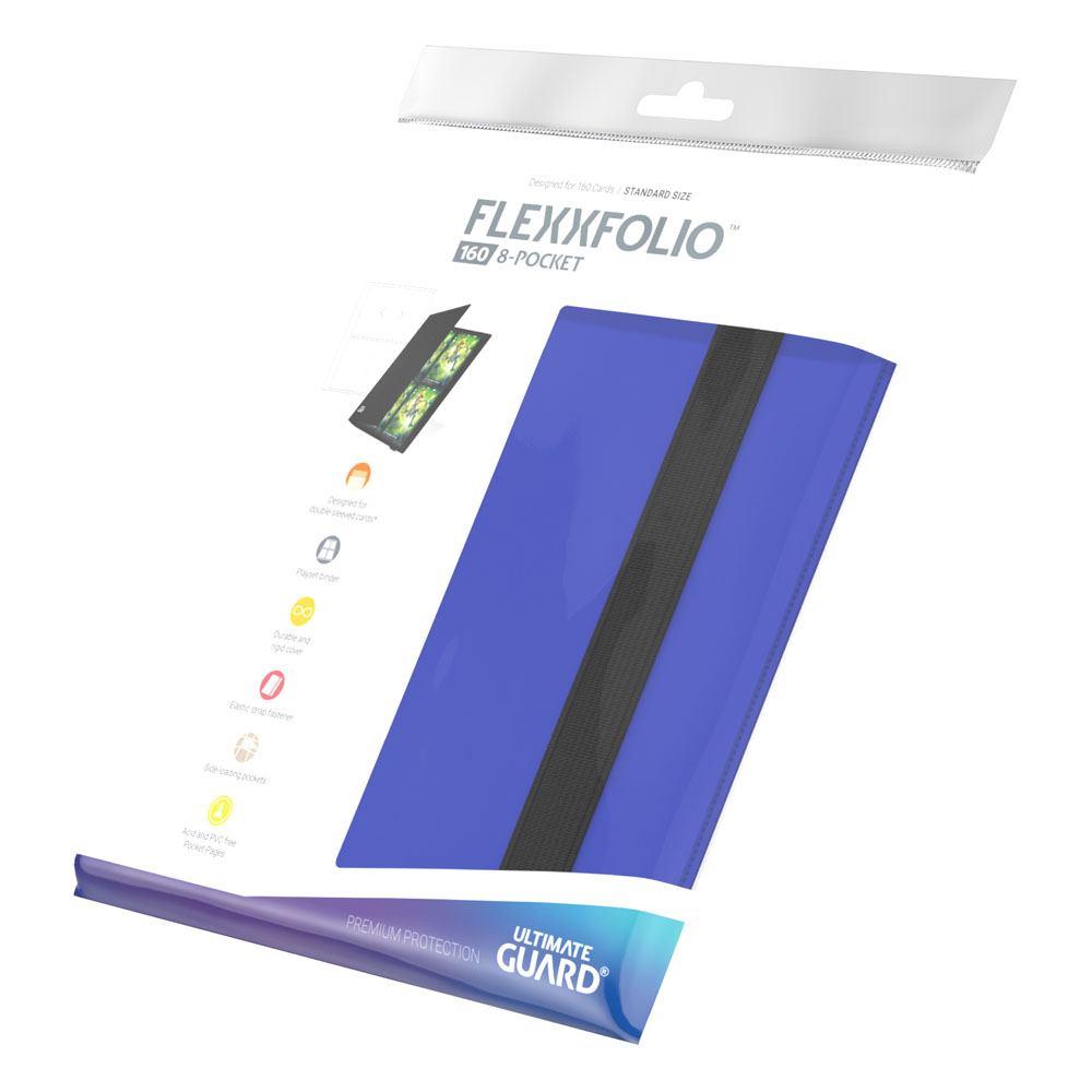 Ultimate Guard Flexxfolio 160 - 8-Pocket Blau - Versand: 5-7 Tage nach Bestellung