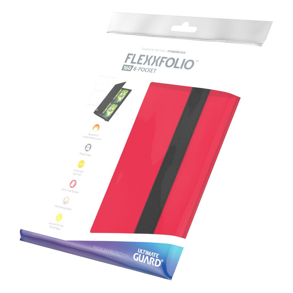 Ultimate Guard Flexxfolio 160 - 8-Pocket Rot - Versand: 5-7 Tage nach Bestellung
