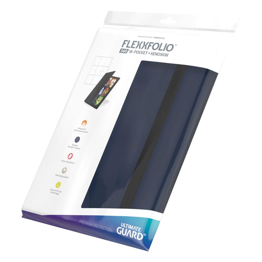 Ultimate Guard Flexxfolio 360 - 18-Pocket XenoSkin Blau - Versand: 5-7 Tage nach Bestellung