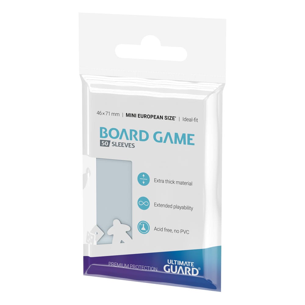 Ultimate Guard Premium Soft Sleeves für Brettspielkarten Mini European (50) - Versand: 5-7 Tage nach Bestellung