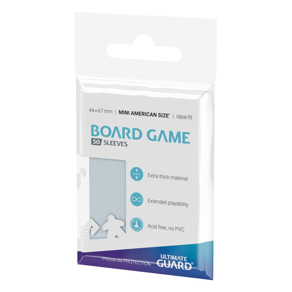 Ultimate Guard Premium Soft Sleeves für Brettspielkarten Mini American (50) - Versand: 5-7 Tage nach Bestellung